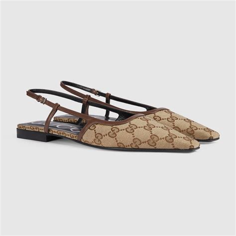 balletflat gucci|Gucci slingback ballet flat.